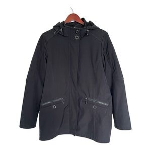 Lily Morgan Women's Black Hooded Jacket size large